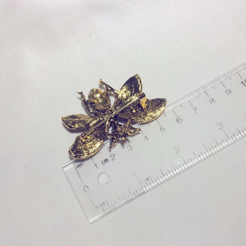 🍏50% OFF/3+...Rhinestone Bee Brooch - Picture 7 of 9